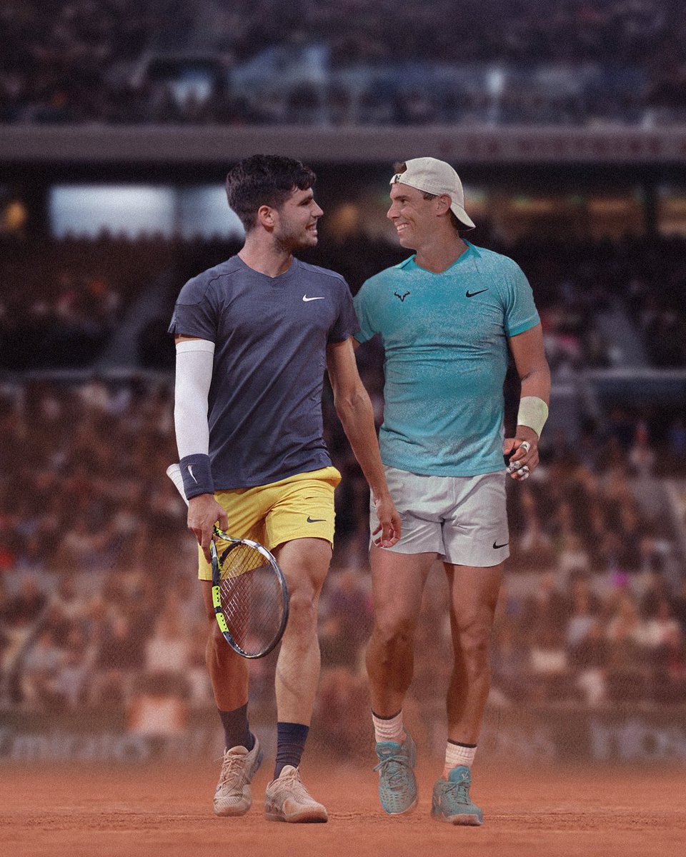 YO TAMBIÉN TUVE LA GRAN SUERTE DE VER JUGAR A CARLOS ALCARAZ Y A RAFA NADAL 😍