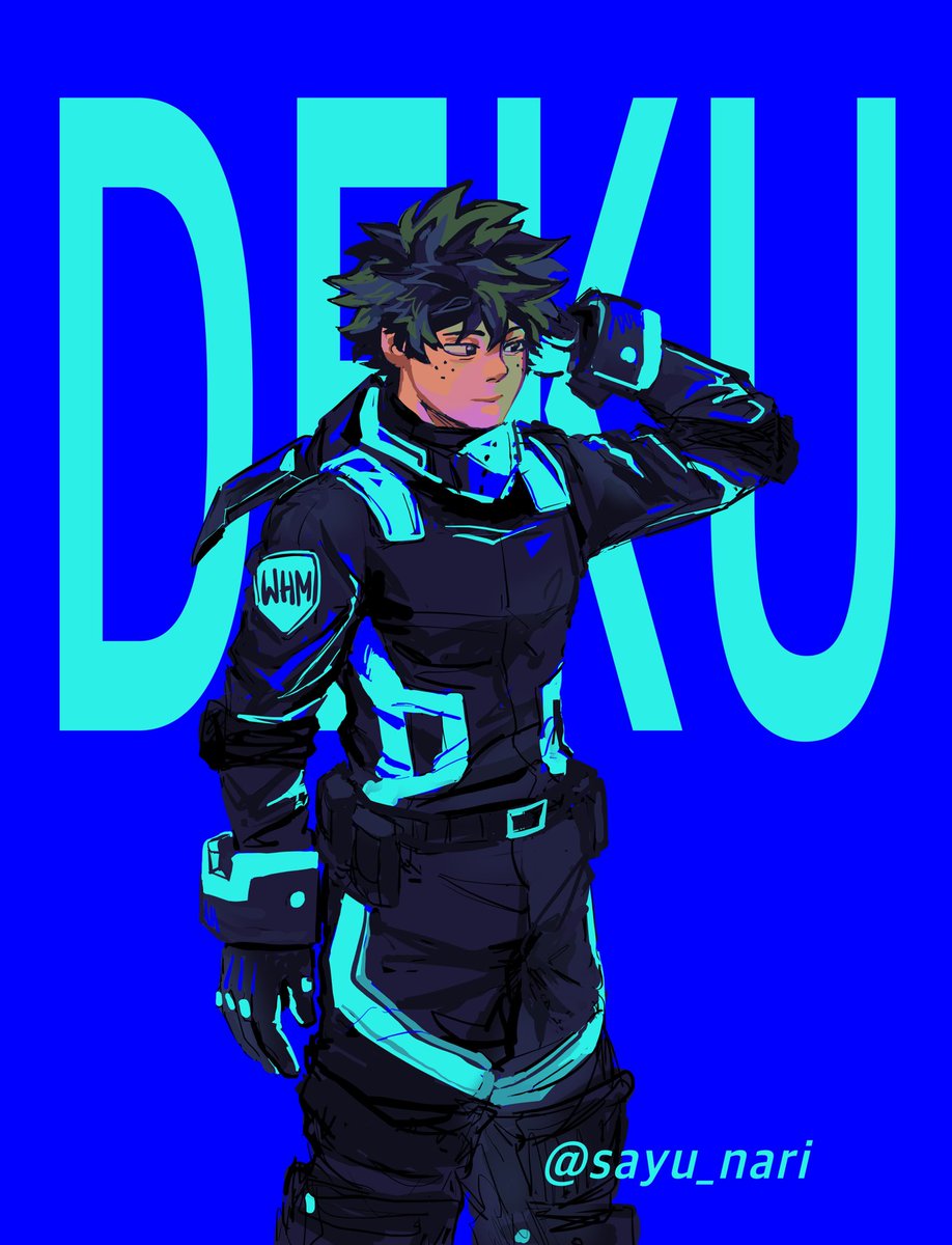 Izuku in his WHM suit #mha #deku #bnha