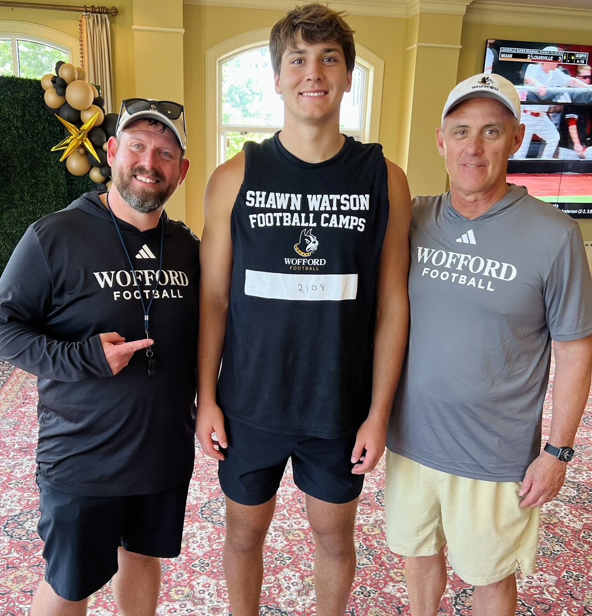Walker_Kelley13 (@walkerkelley13) on Twitter photo #AGTG After a great camp and conversation with Head Coach <a href="/WatsonShawn1/">Shawn Watson</a> and TE Coach <a href="/FBCoach_Collins/">Peter Collins</a> , I am very blessed to receive my 9th offer from <a href="/Wofford_FB/">Wofford Football</a> ! Go Terriers!! <a href="/Coach_Doolittle/">Mitch Doolittle</a>
<a href="/TLH_Football/">TL Hanna Football</a> <a href="/CoachJasonTone/">Coach Tone</a> <a href="/CoachGarrettH/">Garrett Hochstetler</a> <a href="/mfarrellsports/">Mike Farrell</a> <a href="/PrepRedzoneSC/">Prep Redzone South Carolina</a> #AGTG After a great camp and conversation with Head Coach <a href="/WatsonShawn1/">Shawn Watson</a> and TE Coach <a href="/FBCoach_Collins/">Peter Collins</a> , I am very blessed to receive my 9th offer from <a href="/Wofford_FB/">Wofford Football</a> ! Go Terriers!! <a href="/Coach_Doolittle/">Mitch Doolittle</a>
<a href="/TLH_Football/">TL Hanna Football</a> <a href="/CoachJasonTone/">Coach Tone</a> <a href="/CoachGarrettH/">Garrett Hochstetler</a> <a href="/mfarrellsports/">Mike Farrell</a> <a href="/PrepRedzoneSC/">Prep Redzone South Carolina</a>