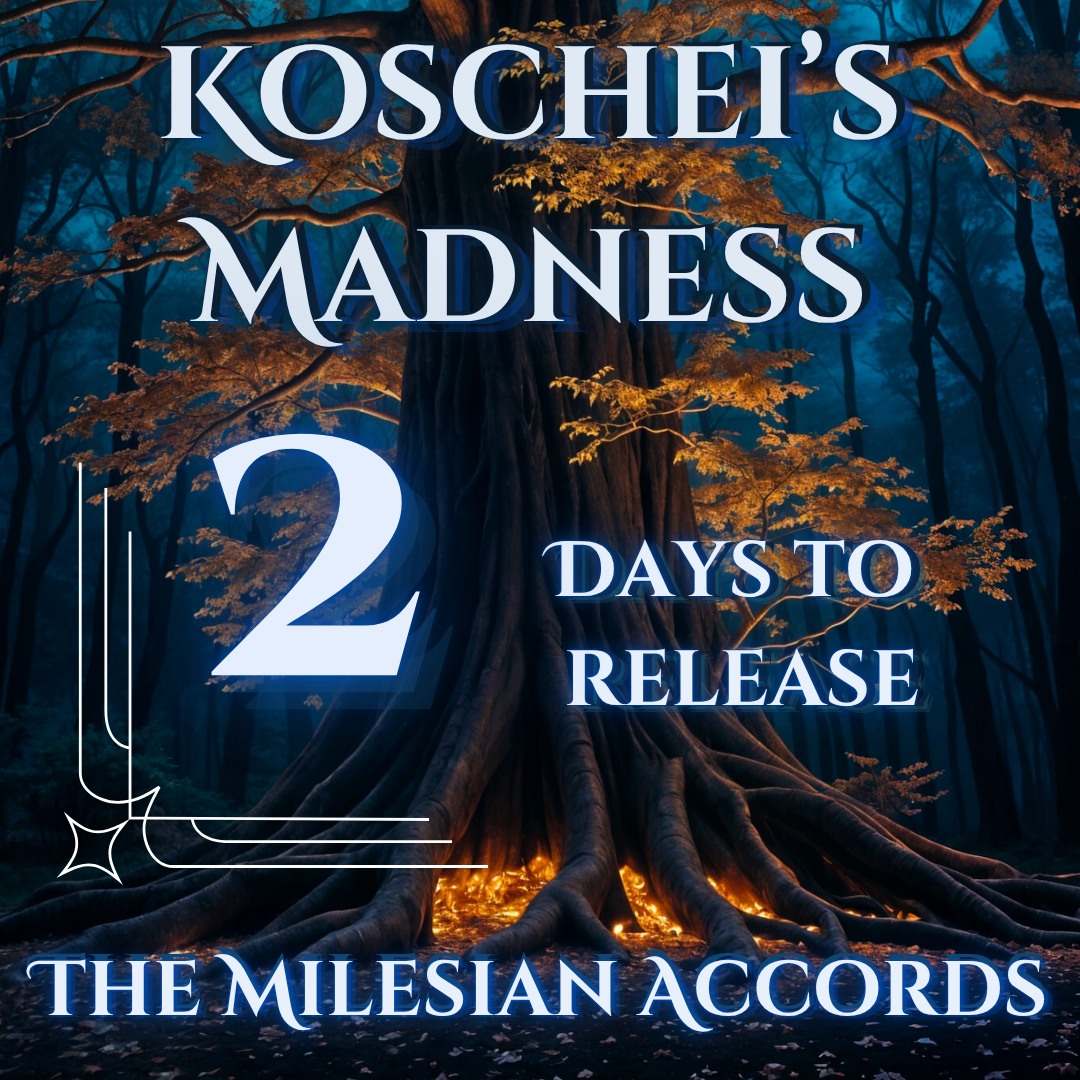 Two days - "Koschei's Madness" wraps up the story on Tuesday. Don't miss this new urban fantasy.