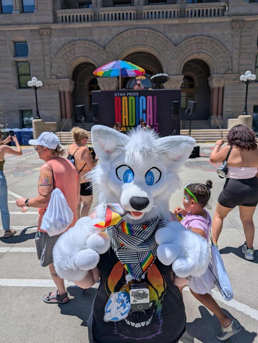SVCfursuits's tweet image. At Utah #pride festival!
#fursuit #furry #fursuiter #utahpridefest