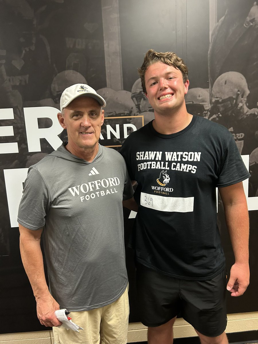 dscaggs55's tweet image. All glory to God! After a great camp and conversation with @WatsonShawn1 and @Cwoods75 I’m blessed to receive an offer from Wofford! @TJManchego @CoachRoyston @ShermanHolt51 @coachSeanMac