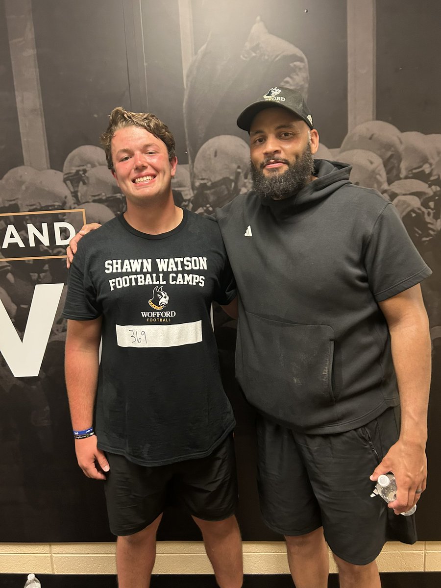 dscaggs55's tweet image. All glory to God! After a great camp and conversation with @WatsonShawn1 and @Cwoods75 I’m blessed to receive an offer from Wofford! @TJManchego @CoachRoyston @ShermanHolt51 @coachSeanMac