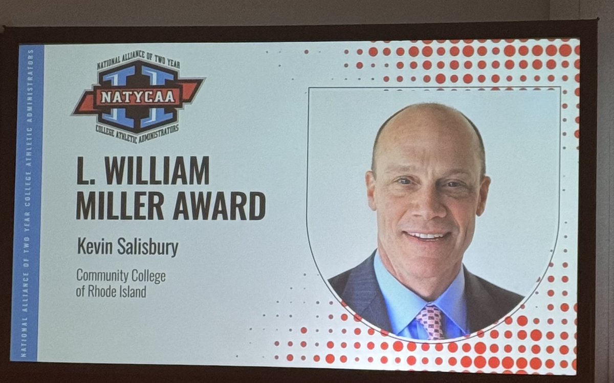 Congratulations ⁦<a href="/KevinSalis220/">Kevin Salisbury</a>⁩   Well deserved sir! #NACDA #NATYCAA