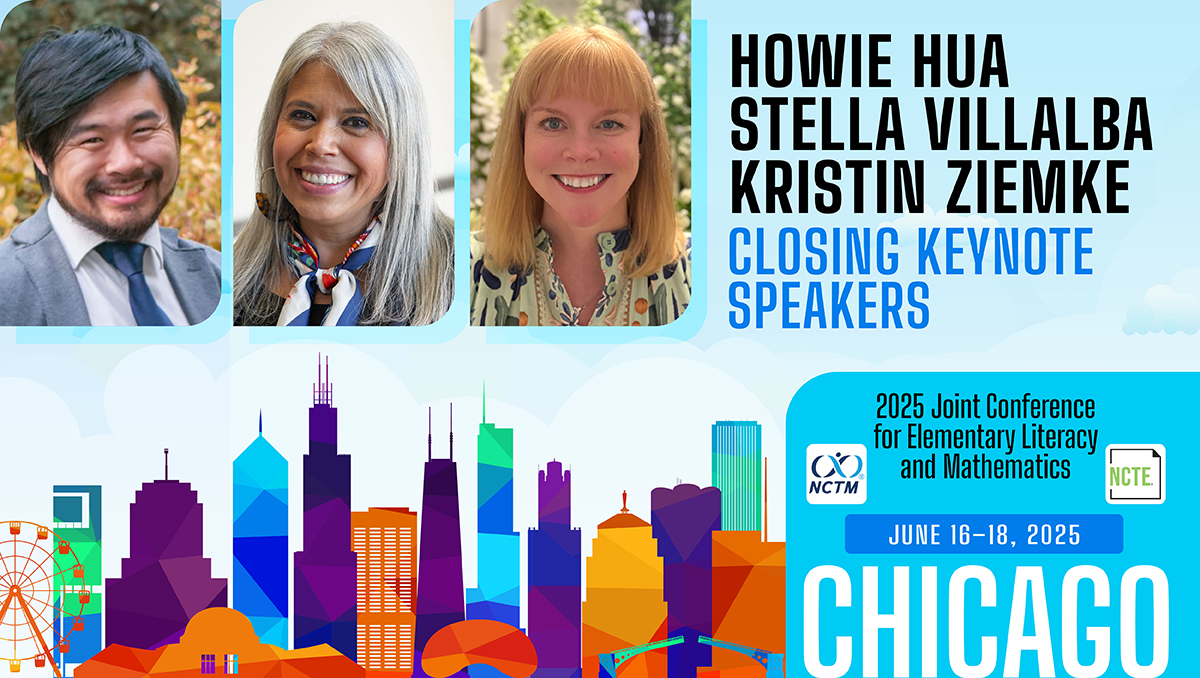 National Council of Teachers of English (NCTE) (@ncte) on Twitter photo Just announced: The 2025 NCTE–NCTM closing keynotes!
📍Chicago
🗓️ June 18
🎙️ <a href="/howie_hua/">Howie Hua</a>
🎙️<a href="/stellavillalba/">stellavillalba</a>
🎙️ <a href="/KristinZiemke/">Kristin Ziemke is WRITING 📚📱🌏</a>
Check out the full schedule and register: nctm.org/ncte-nctm2025/
#LitMath25 #NCTE #NCTM #ElementaryEducation #MathAndLiteracy Just announced: The 2025 NCTE–NCTM closing keynotes!
📍Chicago
🗓️ June 18
🎙️ <a href="/howie_hua/">Howie Hua</a>
🎙️<a href="/stellavillalba/">stellavillalba</a>
🎙️ <a href="/KristinZiemke/">Kristin Ziemke is WRITING 📚📱🌏</a>
Check out the full schedule and register: nctm.org/ncte-nctm2025/
#LitMath25 #NCTE #NCTM #ElementaryEducation #MathAndLiteracy