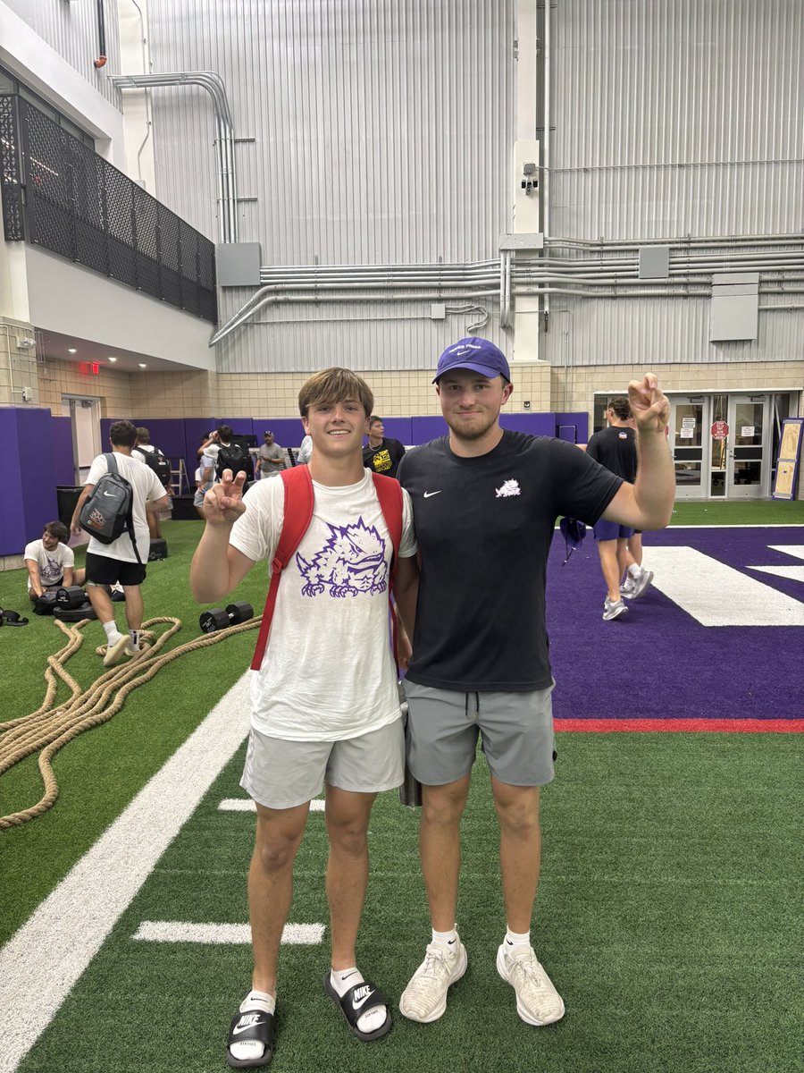 Holden Helms (@holdenhelms2027) on Twitter photo Had an amazing time at the <a href="/TCUFootball/">TCU Football</a> specialist camp. Snapped great all day and ended up winning both the punt and fg accuracy challenges. Thanks to all the coaches for a great camp. #GoFrogs <a href="/MTommerdahl/">Mark Tommerdahl</a> <a href="/bobwager31/">Bob Wager</a> <a href="/jackstein27/">Jack Stein</a> <a href="/willfrost_tcu/">Will Frost</a> Had an amazing time at the <a href="/TCUFootball/">TCU Football</a> specialist camp. Snapped great all day and ended up winning both the punt and fg accuracy challenges. Thanks to all the coaches for a great camp. #GoFrogs <a href="/MTommerdahl/">Mark Tommerdahl</a> <a href="/bobwager31/">Bob Wager</a> <a href="/jackstein27/">Jack Stein</a> <a href="/willfrost_tcu/">Will Frost</a>