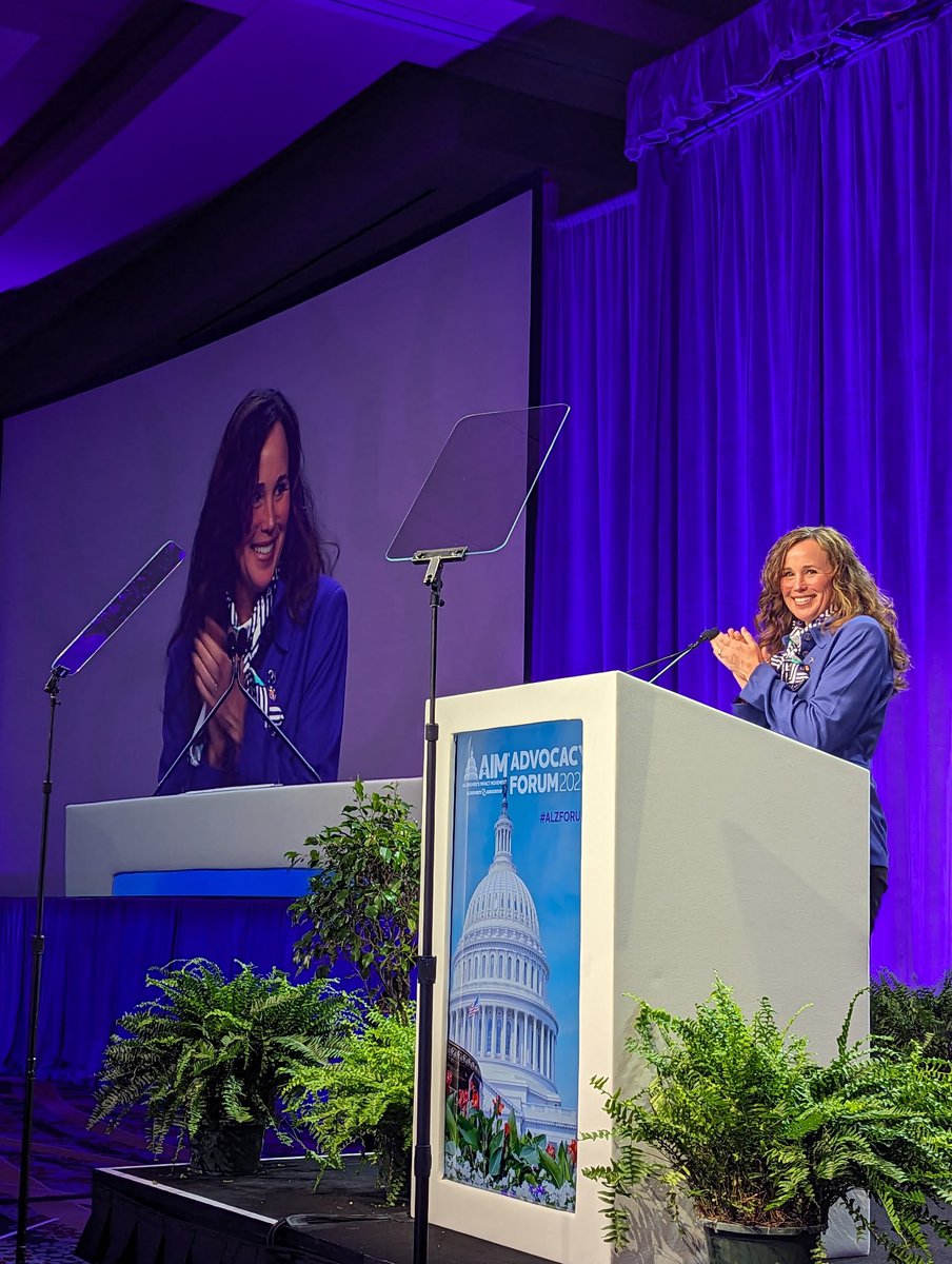 ALZIMPACT's tweet photo. “Last fall, because of you, we celebrated the renewal of three of the most important bipartisan laws on Alzheimer’s and dementia — #NAPAAct, the #AlzInvestmentAct, &amp; #BOLDAlzheimersAct.” @alzassociation President &amp; CEO @joannepikedrph celebrates our #ENDALZ advocates at #alzforum https://t.co/UYGif4fTGG
