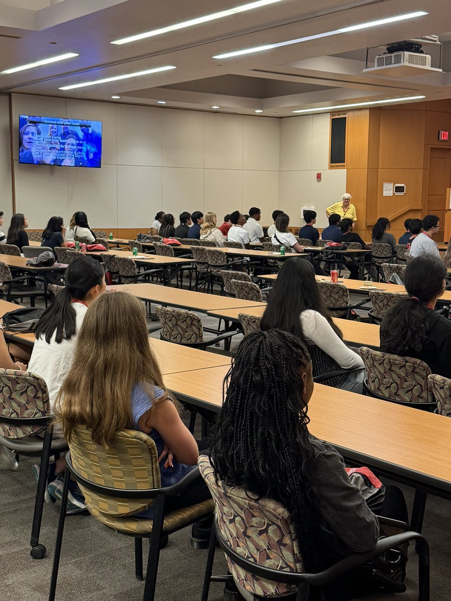 Our campers are eagerly listening to instructions for their first activity! #ExplorationsinNeuroscienceSummerCamp