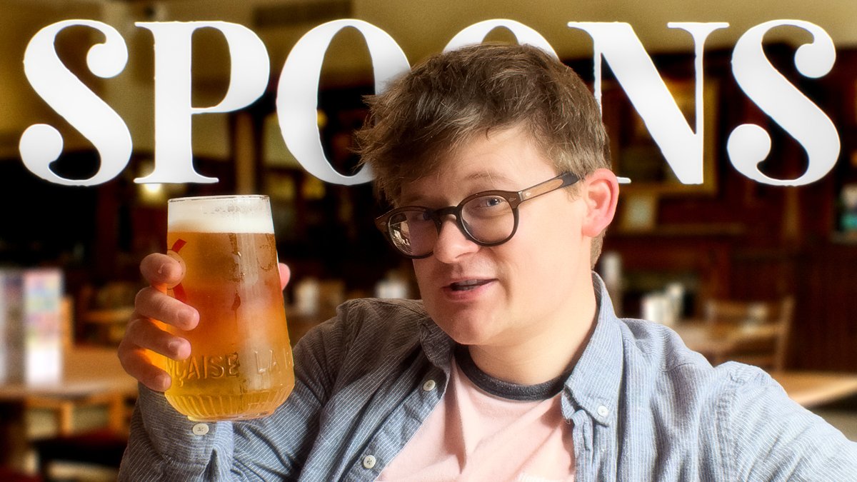 Tom_Nicholas's tweet image. We made a video about Wetherspoon and the crisis in British pubs.
And, in order to do so, went on a road trip from the UK's most-southerly spoons to its most northerly...
...only eating, drinking, and sleeping in Wetherspoon's pubs along the way.