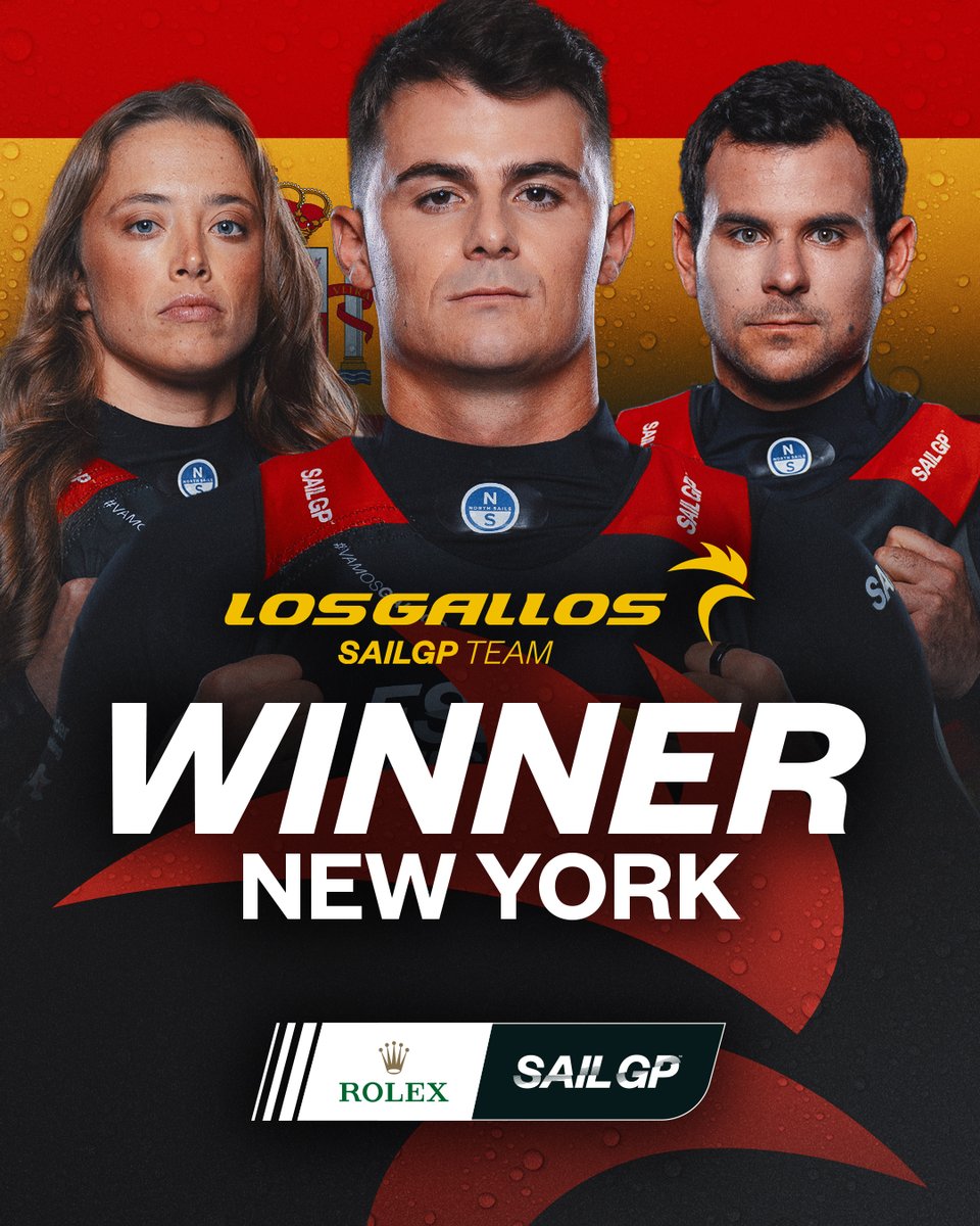 BACK TO BACK 👏

<a href="/SailGPESP/">Spain SailGP Team</a> get their second win of the season 🙌