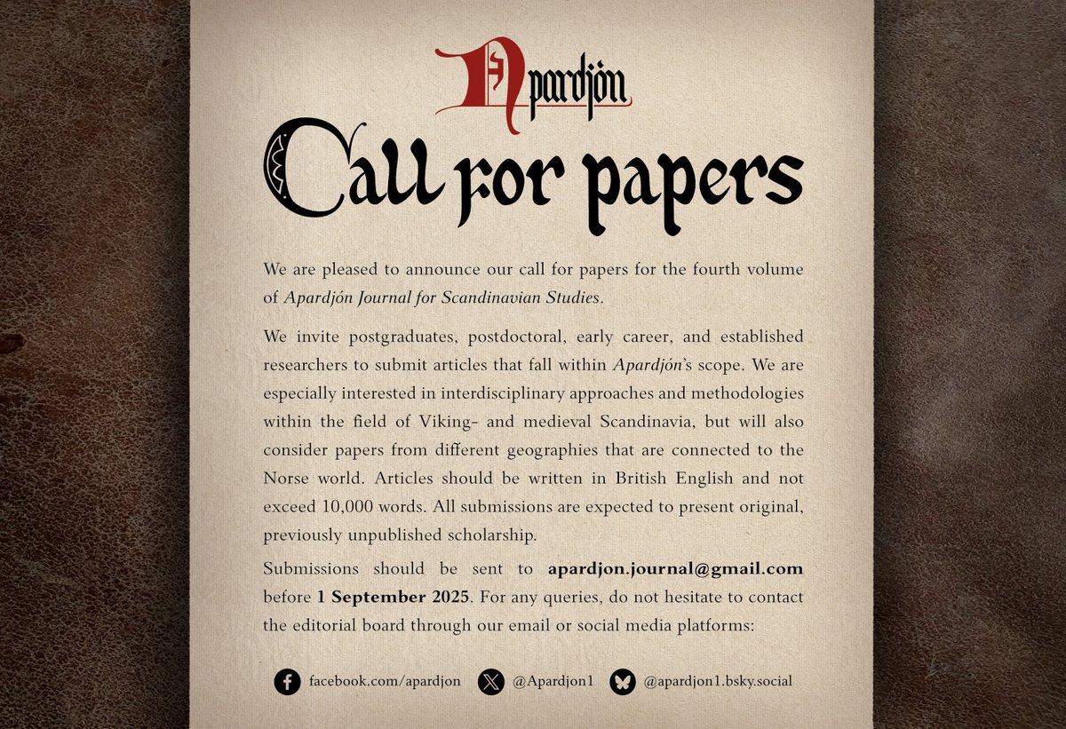 Apardjón Journal for Scandinavian Studies tweet media