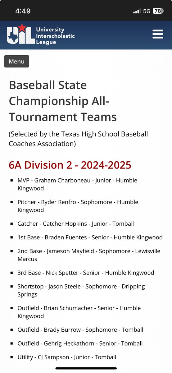 Congrats ⁦<a href="/JmOmayfield/">Jameson Mayfield</a>⁩   Super proud of you.