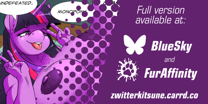 A reminder that I'm basically just squatting my username in this site. If you want to keep up with my titty art you can find me at FurAffinity or BlueSky!