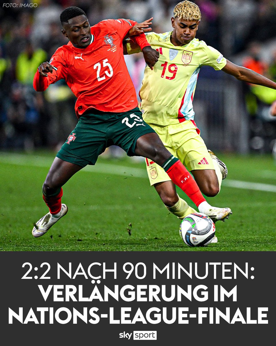Es geht in die Verlängerung! 💥 Wer gewinnt die Nations League? 🇵🇹🇪🇸

#SkySport #PORESP #NationsLeague
