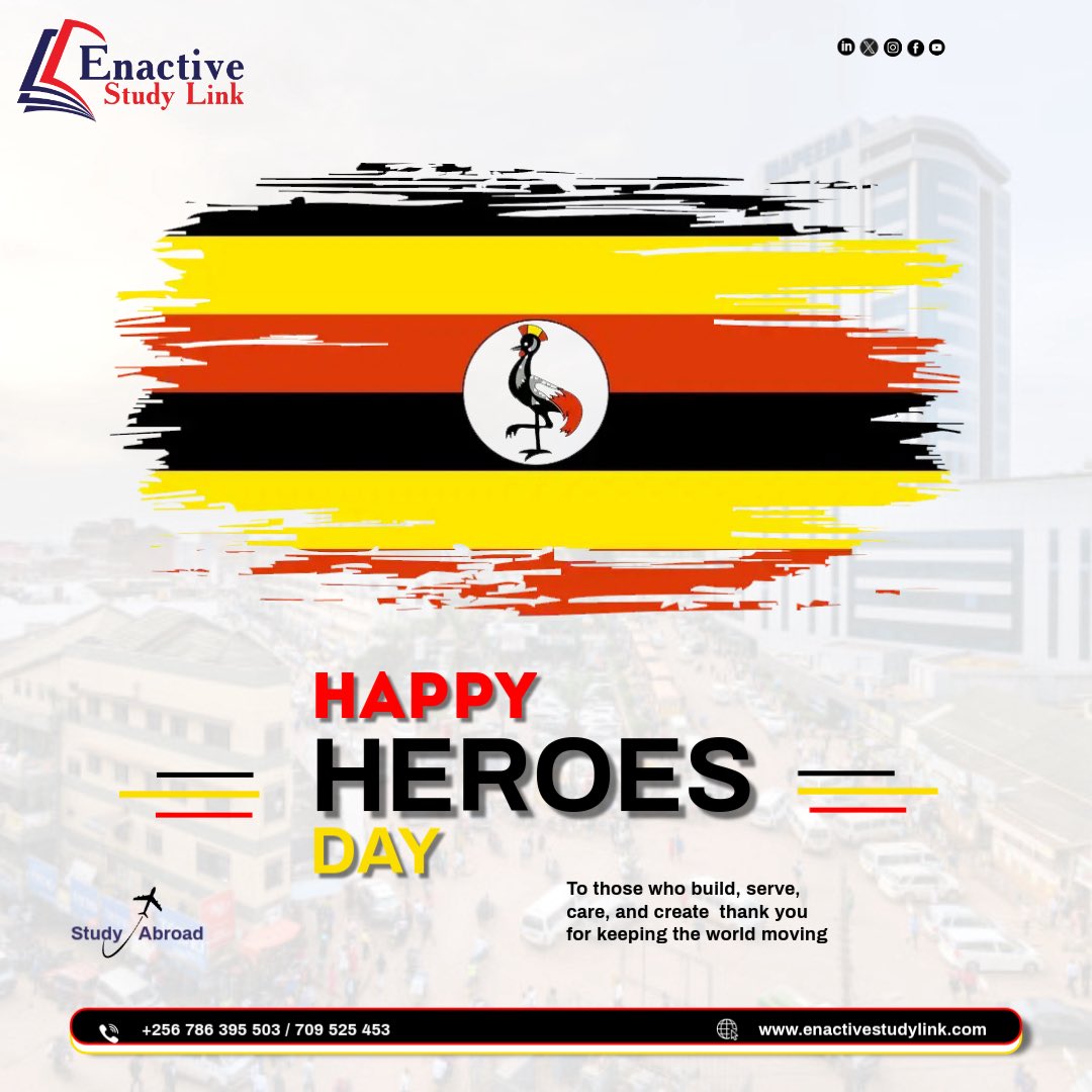 Happy National Heroes Day!
#heroesday #uganda🇺🇬 #studyabroad