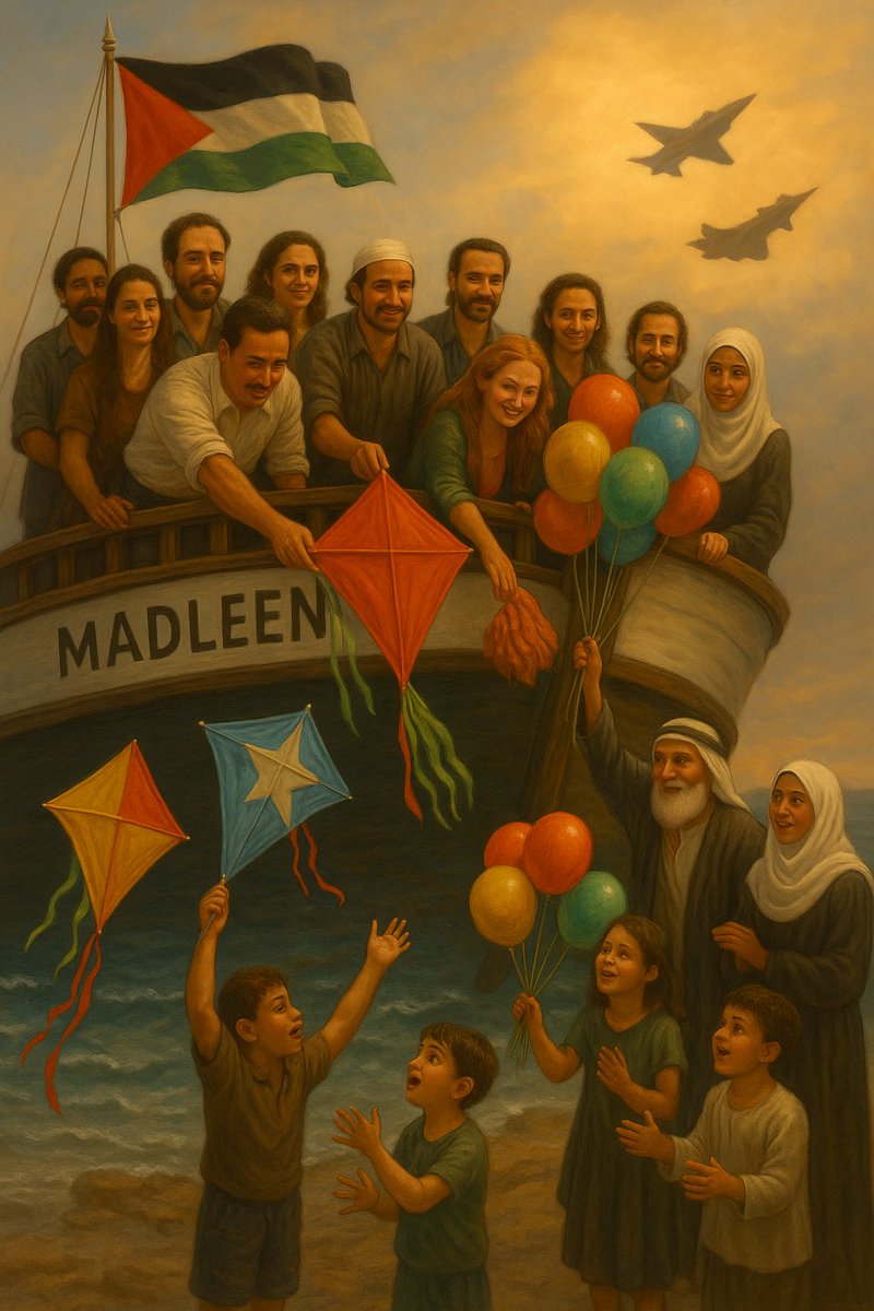 Dünya liderleri çaresiz kaldı, ama Gazzeliler için yola çıkan bu gemi umut ve ses oldu.
Çünkü Gazze yalnız değil!
🕊️ Tüm Müslüman ülkeler ve sivil toplum kuruluşları aynı anda gemi kaldırsa, dünya buna sessiz kalamaz.
#WeAreMadleen yazın, sesimizi duyuralım!
#Gazze