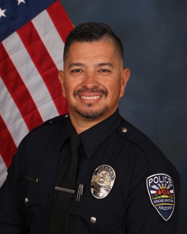 Mesa Police Dept. (@mesapd) on Twitter photo Our hearts are heavy to learn our brother in blue, Officer Gabriel Facio, has passed away. We stand with <a href="/AJPoliceDept/">AJ Police Department</a> today, and everyday. Please send your support and kind words to the Apache Junction Police Department community. Our hearts are heavy to learn our brother in blue, Officer Gabriel Facio, has passed away. We stand with <a href="/AJPoliceDept/">AJ Police Department</a> today, and everyday. Please send your support and kind words to the Apache Junction Police Department community.