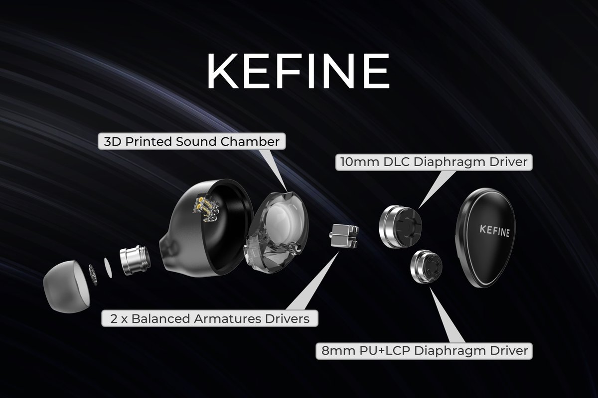 🍃Hybrid harmony unlocked!🎶
👀Our special DLC driver sings full-range while PU/LCP pumps rich bass.💫
🎤No gaps, just pure musical bliss!🐾
#KEFINE #Quatio #QuadAudio #IEM #PerfectHarmony #audio #music #hifi