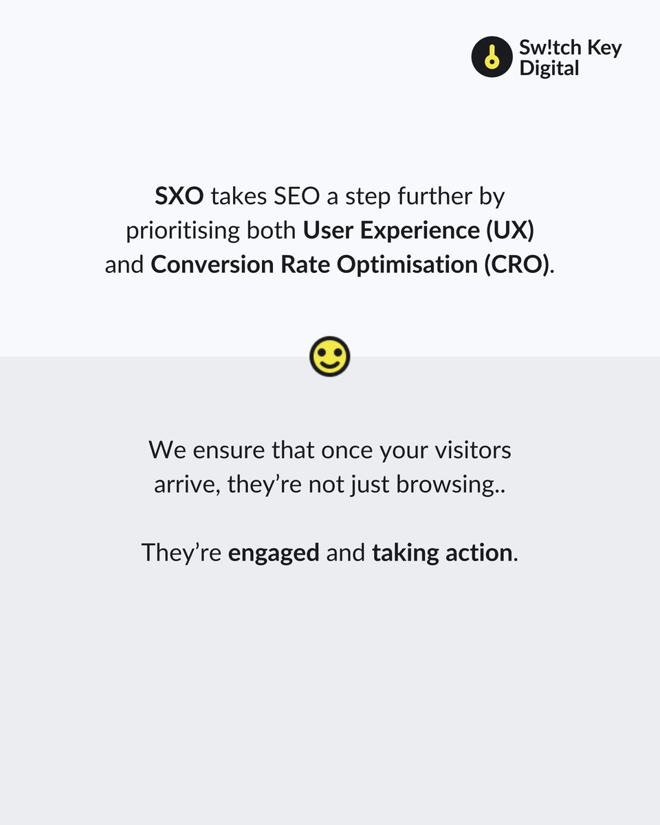 So you're ranking #1 on Google but still not seeing results? 🤯

Check out the reasons why this could be happening below!

DM us to chat about SXO today!  
 
#SwitchKeyDigital #SearchEngineOptimization #SXO #SEO #UX #CRO