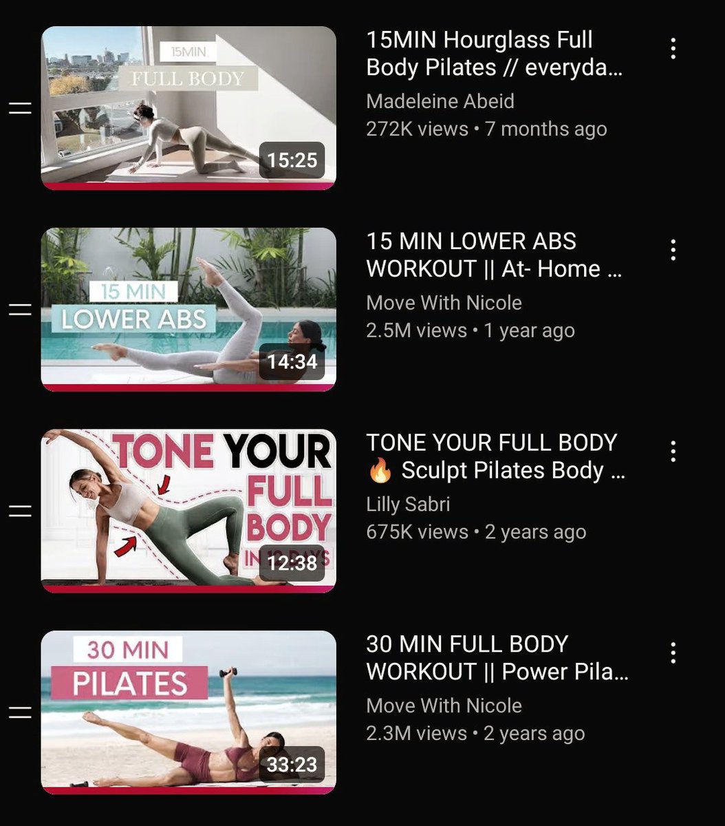 pilates workout routine for this month! stay consistent, see results