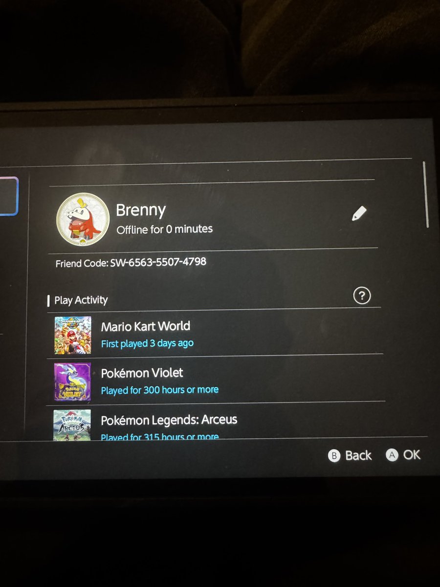 Heres my friend code on nintendo switch if anyone wants to add me 😀