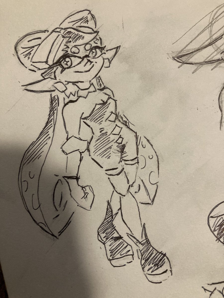 rush_yoshi's tweet image. I should get back to sketching #splatoon