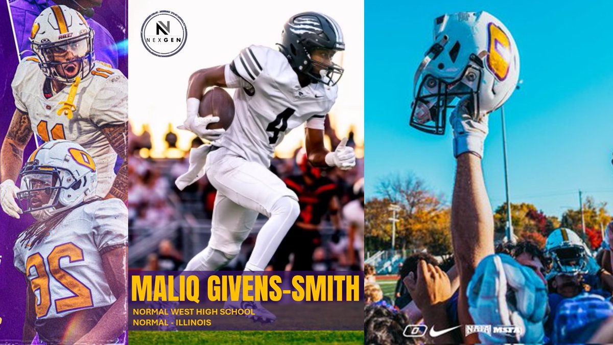 2026 WR/DB/ATH Maliq Givens-Smith <a href="/MaliqGivensmith/">Maliq Givens-Smith</a> Normal West HS <a href="/NCWHS_Football/">Normal West Football</a> (Normal-Illinois) has added an MSFA offer from Olivet Nazarene <a href="/ONAZFootball/">ONU FOOTBALL</a>
