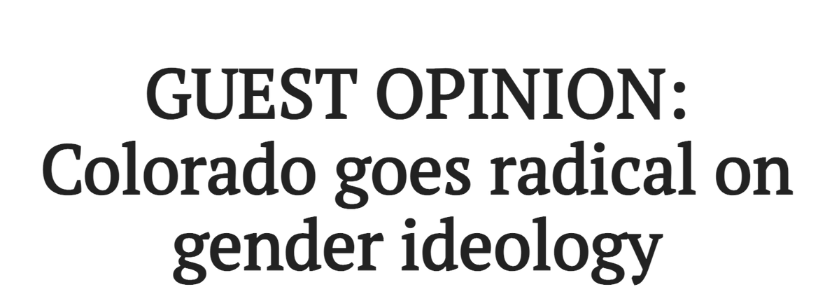 Independent Women's Forum (@iwf) on Twitter photo "The fact that Colorado is doubling down on gender ideology despite every reason to exercise caution and restraint shows just how divorced progressives have become not just from public opinion but from reality —a reality that’s going to come back to haunt them." <a href="/neerajadeshp/">Neeraja Deshpande</a> "The fact that Colorado is doubling down on gender ideology despite every reason to exercise caution and restraint shows just how divorced progressives have become not just from public opinion but from reality —a reality that’s going to come back to haunt them." <a href="/neerajadeshp/">Neeraja Deshpande</a>