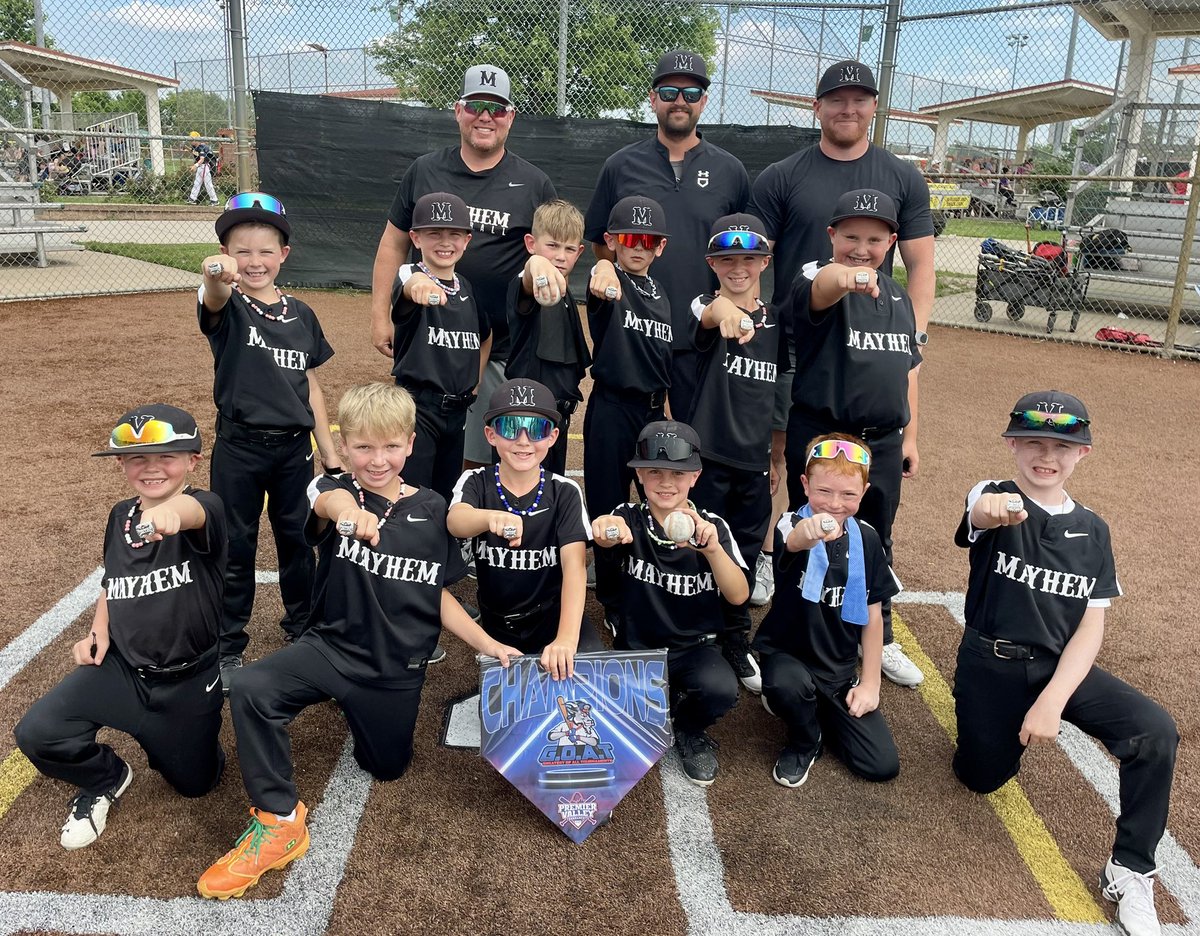 Little guys, big rings! I’m exhausted and all that I did was sit and watch 10 baseball games this weekend! #littlemenofmayhem <a href="/Josh_Rabe_13/">Josh Rabe</a>