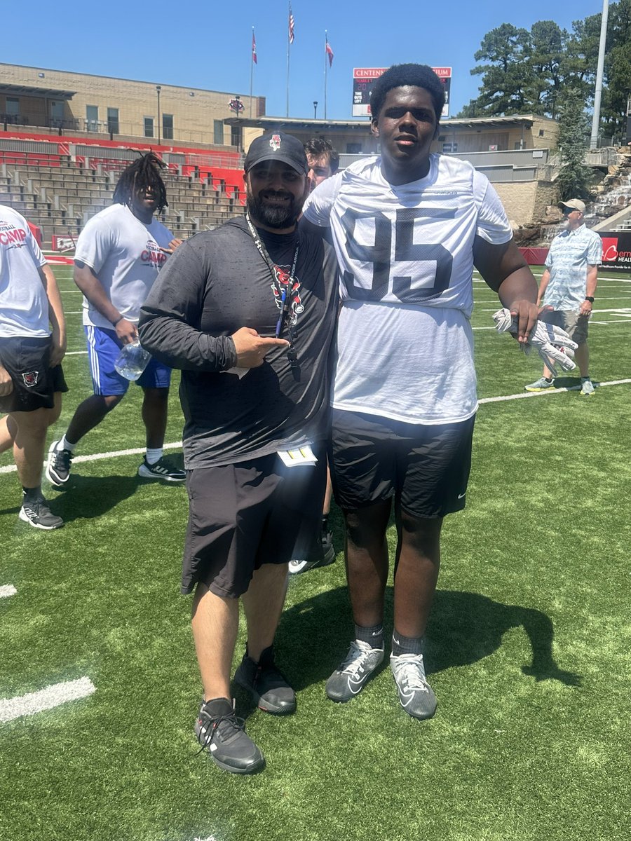 KeronnLacey's tweet image. Had a great day at @AStateFB camp Today !❤️🖤Thank you to these coaches @CoachNickGrimes & @CoachRyanFavre for having me!! Can't wait to talk more!
@BrennanSpain @RitterPrep @JPRockMO