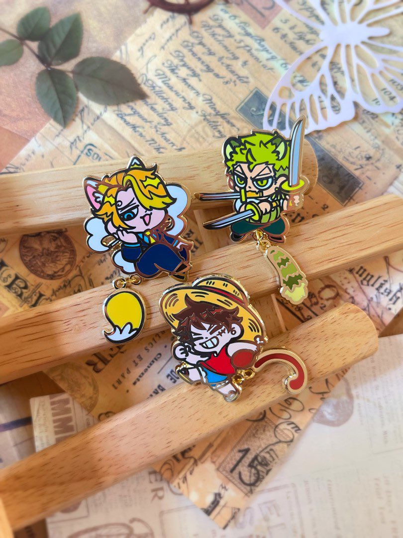 Nominno_rice's tweet image. #ONEPIECE Dangle Pins are now available for Pre-Order ٩( ᐛ )و