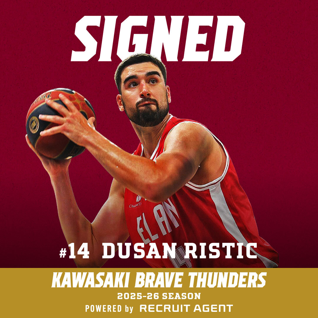 ✒️SIGNED⚡
#ドゥシャン・リスティッチ 選手との2025-26シーズンの選手契約(新規)が決定しました 🤝

セルビア代表のFIBAバスケットボールワールドカップ2023準優勝メンバーで、バスケットIQが高く、213cmの長身とシュート力を兼ね備えたビッグマンです。
kawasaki-bravethunders.com/news/detail/id…