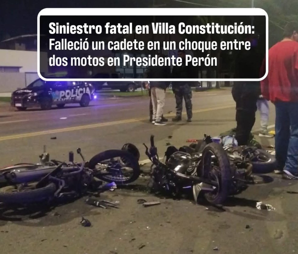 Corbata911's tweet image. 🕊️🛵SINIESTRO FATAL EN VILLA CONSTITUCIÓN: FALLECIÓ UN CADETE EN UN CHOQUE ENTRE DOS MOTOS EN PRESIDENTE PERÓN
@emergenciasAR