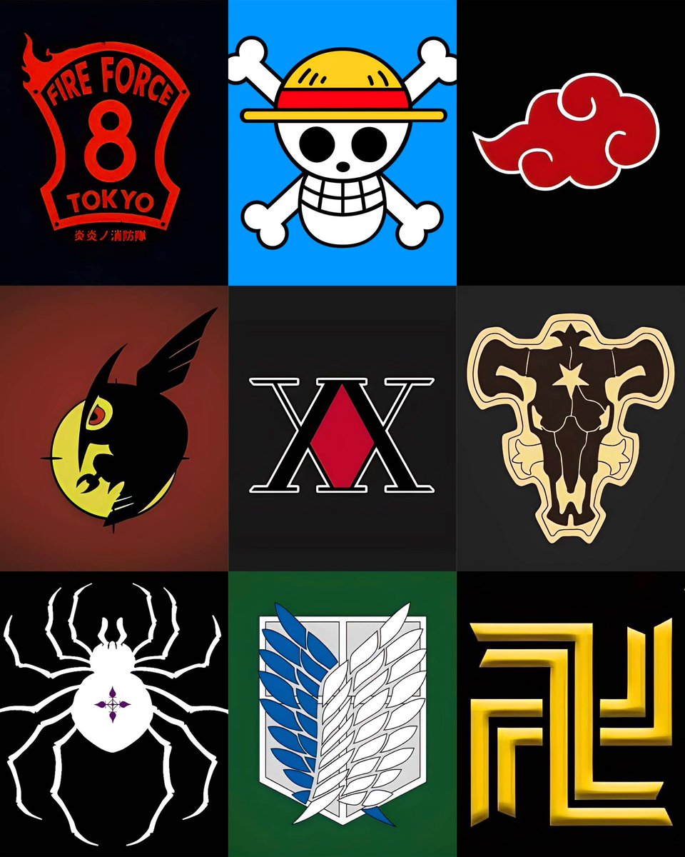 AnimexTwts's tweet image. Which anime group has the best logo?