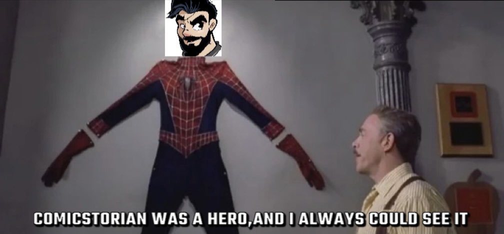Even one year later, this still and always will remain true! Comicstorian was a hero, &amp; I always could see it. ❤️🕊️