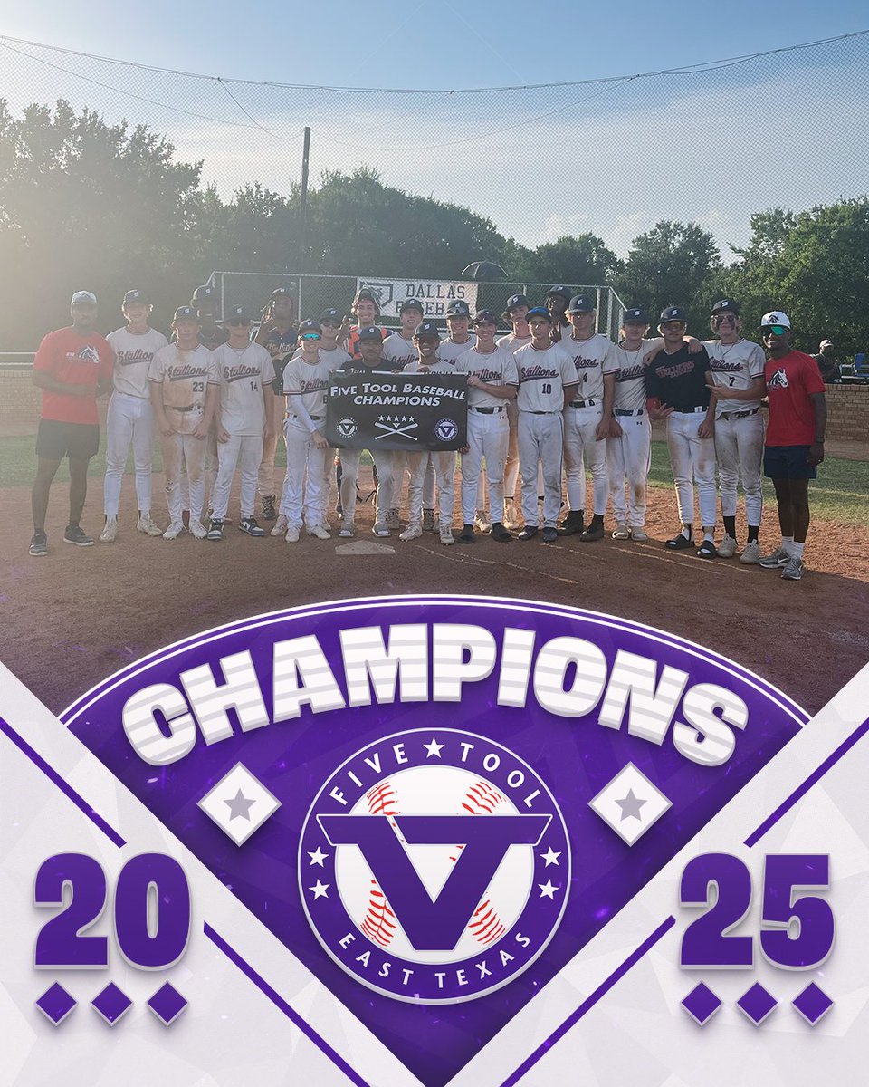 🏆CHAMPIONS🏆

Congrats to NTX Stallions 17U on winning the 17U/18U Division of the <a href="/FiveTool/">Five Tool Baseball</a> UT Dallas Classic!

#WatchEm