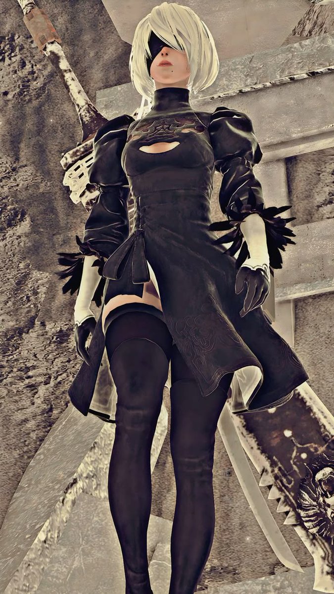 cplysmgmorro86's tweet image. 2B's design is perfect 🤍🖤