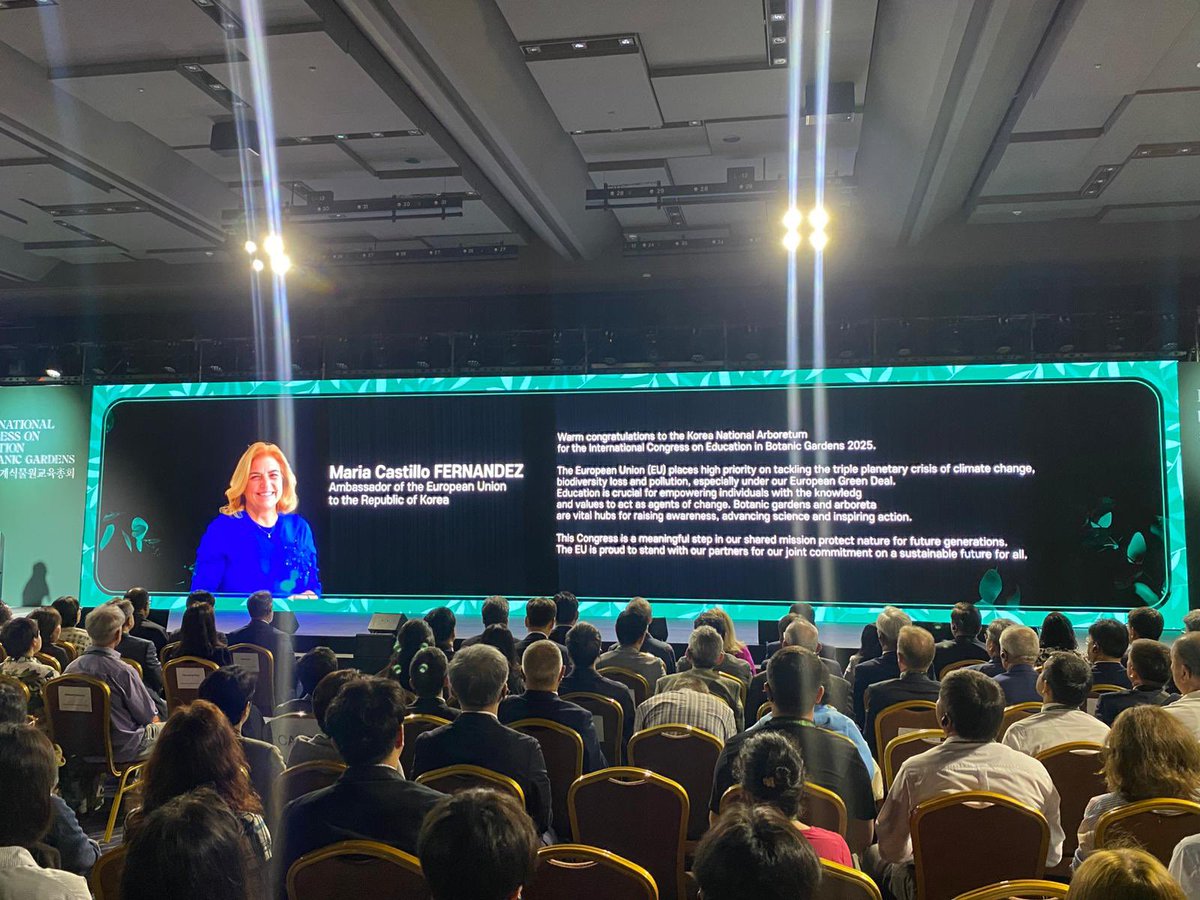 Joined today the 11th #ICEBG 🌳🪴organised by the Korea National Arboretum <a href="/kna99524/">국립수목원</a> <a href="/forest_news/">대한민국 산림청</a>🌲 Botanic gardens are vital education hubs for raising awareness and inspiring action against climate change and biodiversity loss 🌍🌱🐝