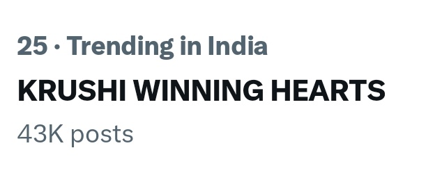 Vina🌼 (@vina__1508) on Twitter photo 43K tweets 
KRUSHI WINNING HEARTS 43K tweets 
KRUSHI WINNING HEARTS