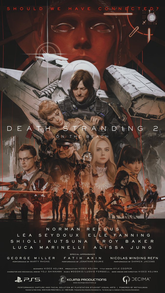 KOJIMA PRODUCTIONS (@kojipro2015) on Twitter photo 📢『DEATH STRANDING 2: ON THE BEACH』Game Premiere 速報
内田パブロ氏(<a href="/pablocafe/">Pablo Uchida / 内田パブロ</a>)によるキービジュアルを初公開👍
YouTube配信(アーカイブ)はこちら👉
youtube.com/live/ZpqSt2sir…
#DeathStranding2 #デススト2 #PS5 📢『DEATH STRANDING 2: ON THE BEACH』Game Premiere 速報
内田パブロ氏(<a href="/pablocafe/">Pablo Uchida / 内田パブロ</a>)によるキービジュアルを初公開👍
YouTube配信(アーカイブ)はこちら👉
youtube.com/live/ZpqSt2sir…
#DeathStranding2 #デススト2 #PS5
