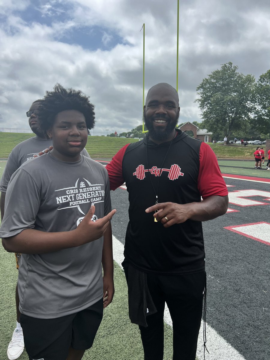 Aiden Howard (@aidenhowarddt) on Twitter photo Today was a great day at the Webb! <a href="/Mstout_3/">Coach Quon</a> 🐐was one of the first coaches to follow me! So I had to pull up <a href="/GWUFootball/">Gardner-Webb Football</a>
Thanks for the pep talk today, see you soon! Thank you for your continued support💪🏾💪🏾<a href="/CoachWalker_M/">Coach Mike Walker</a> <a href="/CoachK_Smith/">Kasey Smith</a> <a href="/bamamade87/">Jay Clay</a> <a href="/NEGARecruits/">Northeast Georgia Recruits</a> Today was a great day at the Webb! <a href="/Mstout_3/">Coach Quon</a> 🐐was one of the first coaches to follow me! So I had to pull up <a href="/GWUFootball/">Gardner-Webb Football</a>
Thanks for the pep talk today, see you soon! Thank you for your continued support💪🏾💪🏾<a href="/CoachWalker_M/">Coach Mike Walker</a> <a href="/CoachK_Smith/">Kasey Smith</a> <a href="/bamamade87/">Jay Clay</a> <a href="/NEGARecruits/">Northeast Georgia Recruits</a>