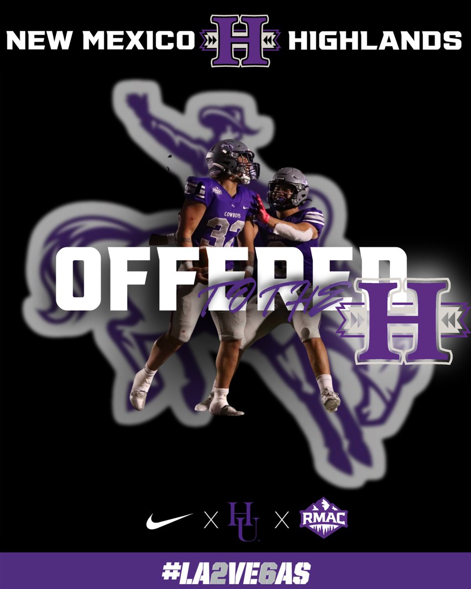 luke_matherly's tweet image. After a great phone call with @WYLIE_NMHU, I am honored to receive my second official offer from New Mexico Highlands University!
@Angrybirdfb @NMHUFootball
