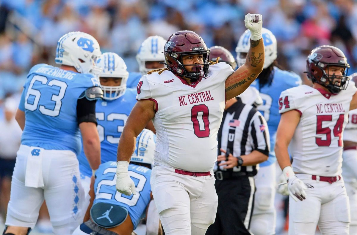 After a great camp I am Blessed to receive my First D1 Offer from North Carolina Central University! HBCU! #EaglePride
@coachthompson6
@rawtalentsports1 @coachcurtain216 @theluefb @allentrieu 

#AGTG
