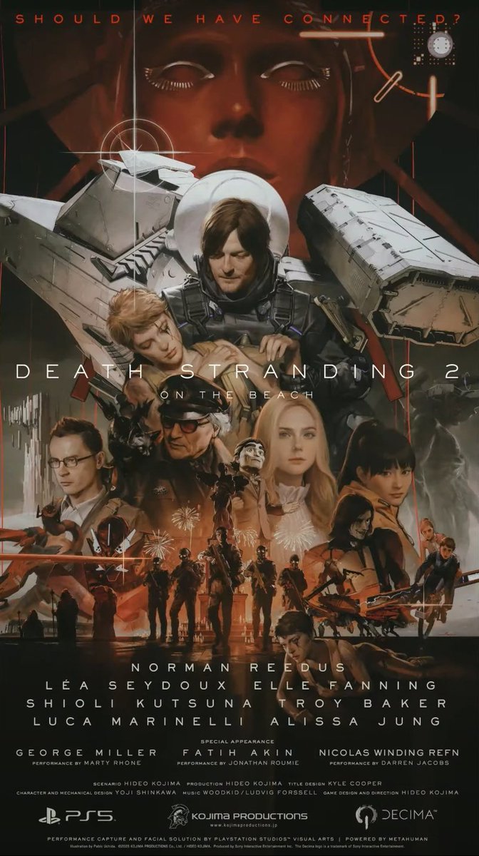 KAMI (@okami13_) on Twitter photo Death Stranding 1 & 2 official key visuals.
Artwork by Pablo Uchida (<a href="/pablocafe/">Pablo Uchida / 内田パブロ</a>).
#DeathStranding2 #PS5 Death Stranding 1 & 2 official key visuals.
Artwork by Pablo Uchida (<a href="/pablocafe/">Pablo Uchida / 内田パブロ</a>).
#DeathStranding2 #PS5
