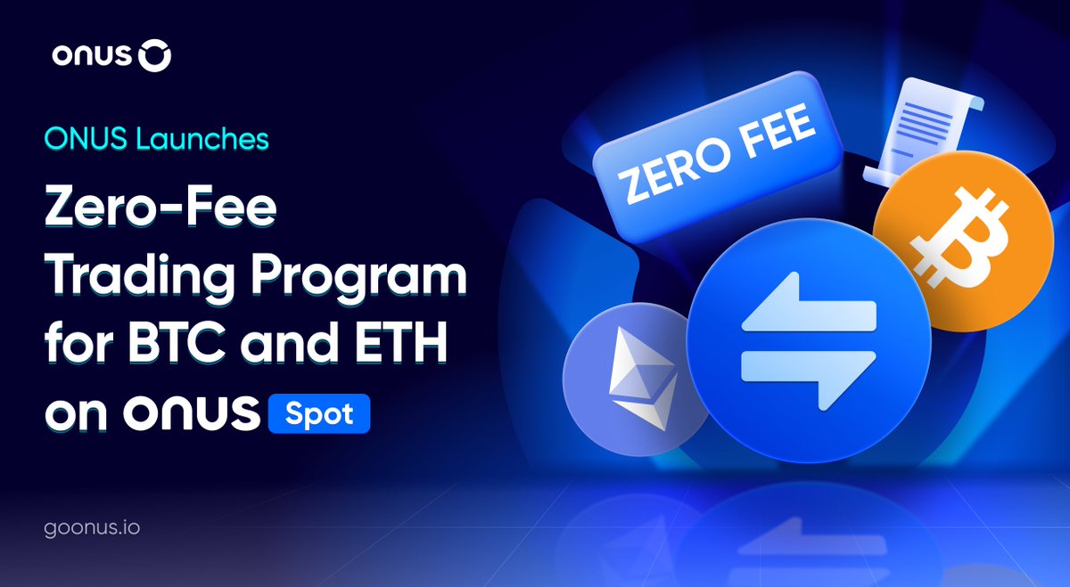 ONUSFinance's tweet image. 📢 Zero-Fee BTC &amp; ETH Trading on ONUS Spot!
🔹 From June 9 to Sept 30, 2025
🔹 100% FREE for both Maker &amp; Taker orders
🔹 Available pairs: BTC/VNDC, BTC/USDT, ETH/VNDC, ETH/USDT
Start trading now and maximize your profits!
📌 Details: goonus.io/en/onus-launch…
#ONUS…