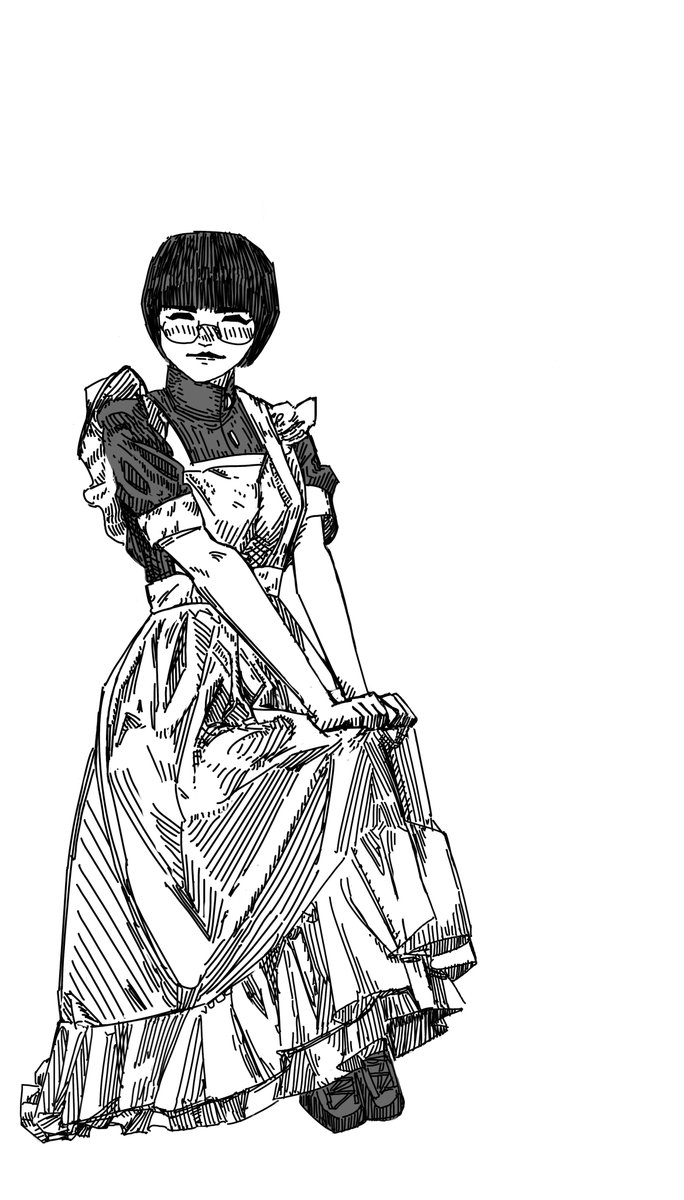 _Catty_x's tweet photo. #myartwork #victorianvibes #maid #drawing https://t.co/gHV0ByRHnB