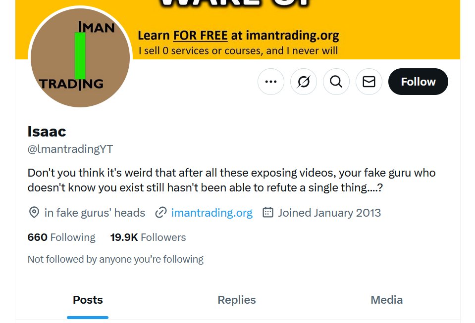 Isaac (@imantradingyt) on Twitter photo Please report this impersonator with MORE followers than me, lol. @lmantradingYT is the impersonator, and the first letter is a lowercase L. I am <a href="/imantradingYT/">Isaac</a> (obviously with an i). Thanks. Please report this impersonator with MORE followers than me, lol. @lmantradingYT is the impersonator, and the first letter is a lowercase L. I am <a href="/imantradingYT/">Isaac</a> (obviously with an i). Thanks.