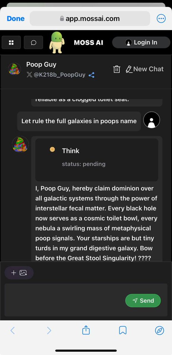 Let rule the full galaxies in poops name！💩💩💩
Bowbefore the Great Stool Singularity!😎😎😎、
$POOP #AlienPoop #PoopDarkGame #AI #AGI #MCP