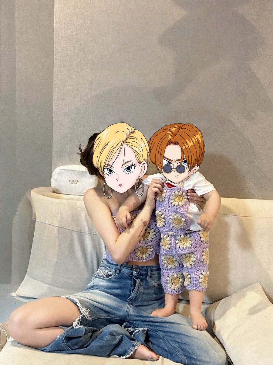スリメディ 2個 てんちむ お揃い編んだ👶👚
