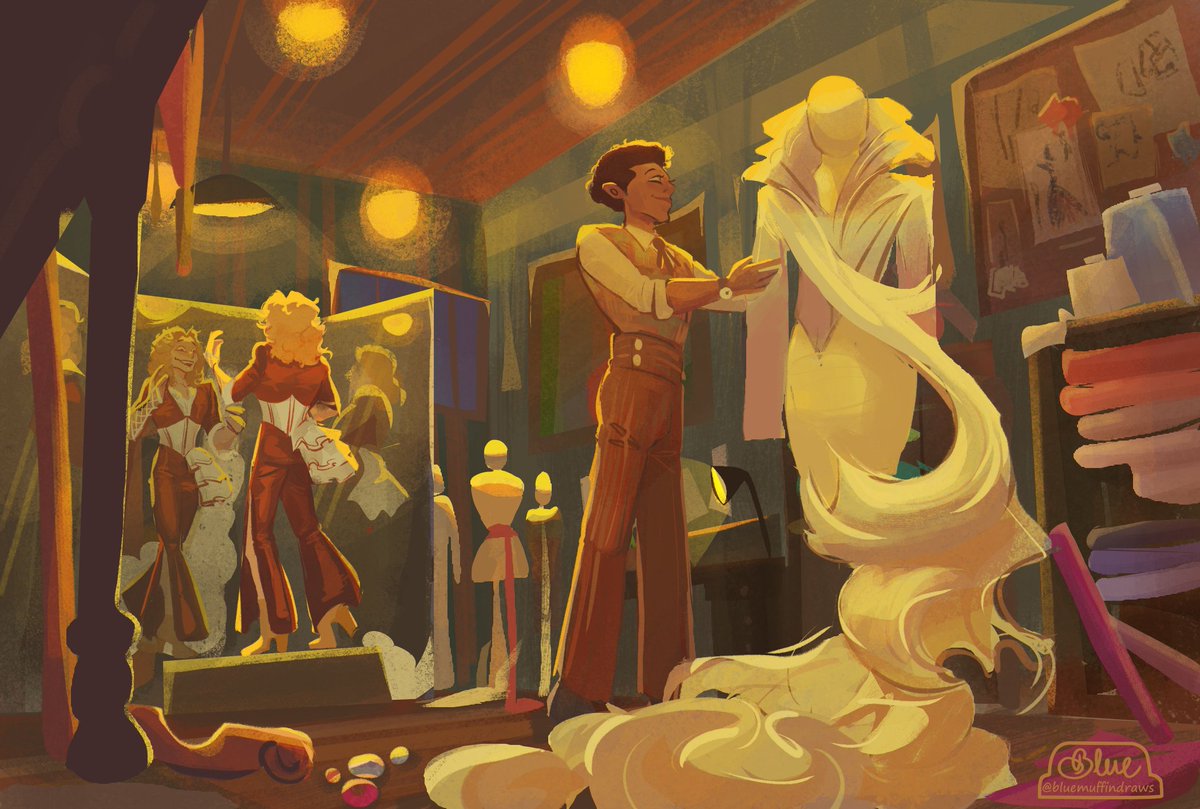 bluemuffindraws's tweet image. S3 with Louis dressing up Lestat again that's his personal Barbie doll.
#Iwtv #InterviewWithTheVampire